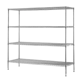 1 - Modular Wire Storage Shelf | Dimensions: 1500 x 600 x 1800mm | Steel Shelving