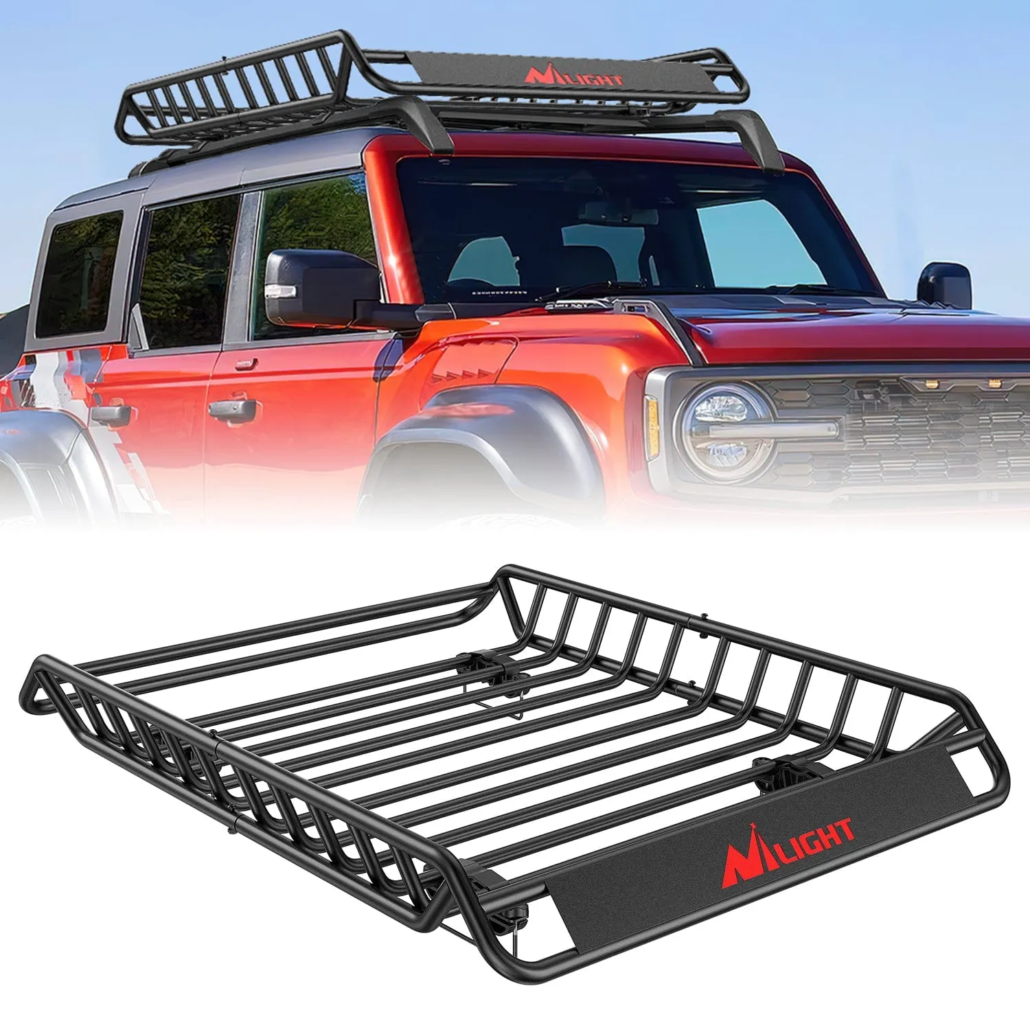 51 x 36 x 5in Universal Roof Rack Cargo Basket