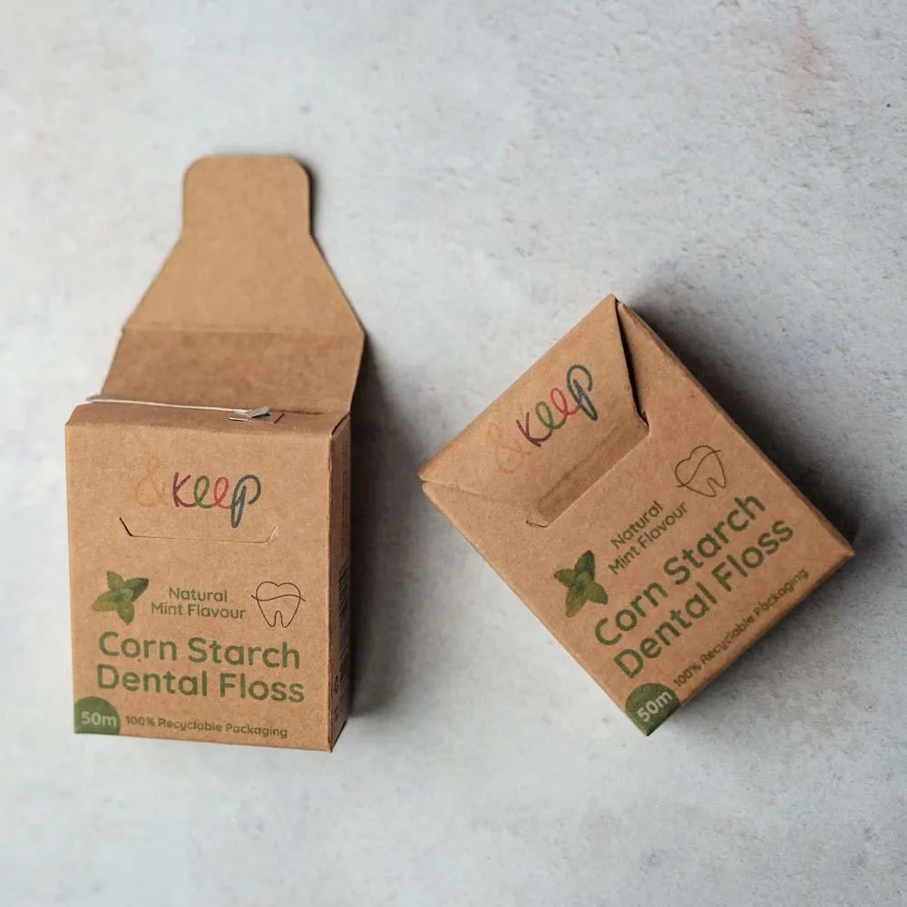 &Keep Vegan Corn Starch Dental Floss - Mint