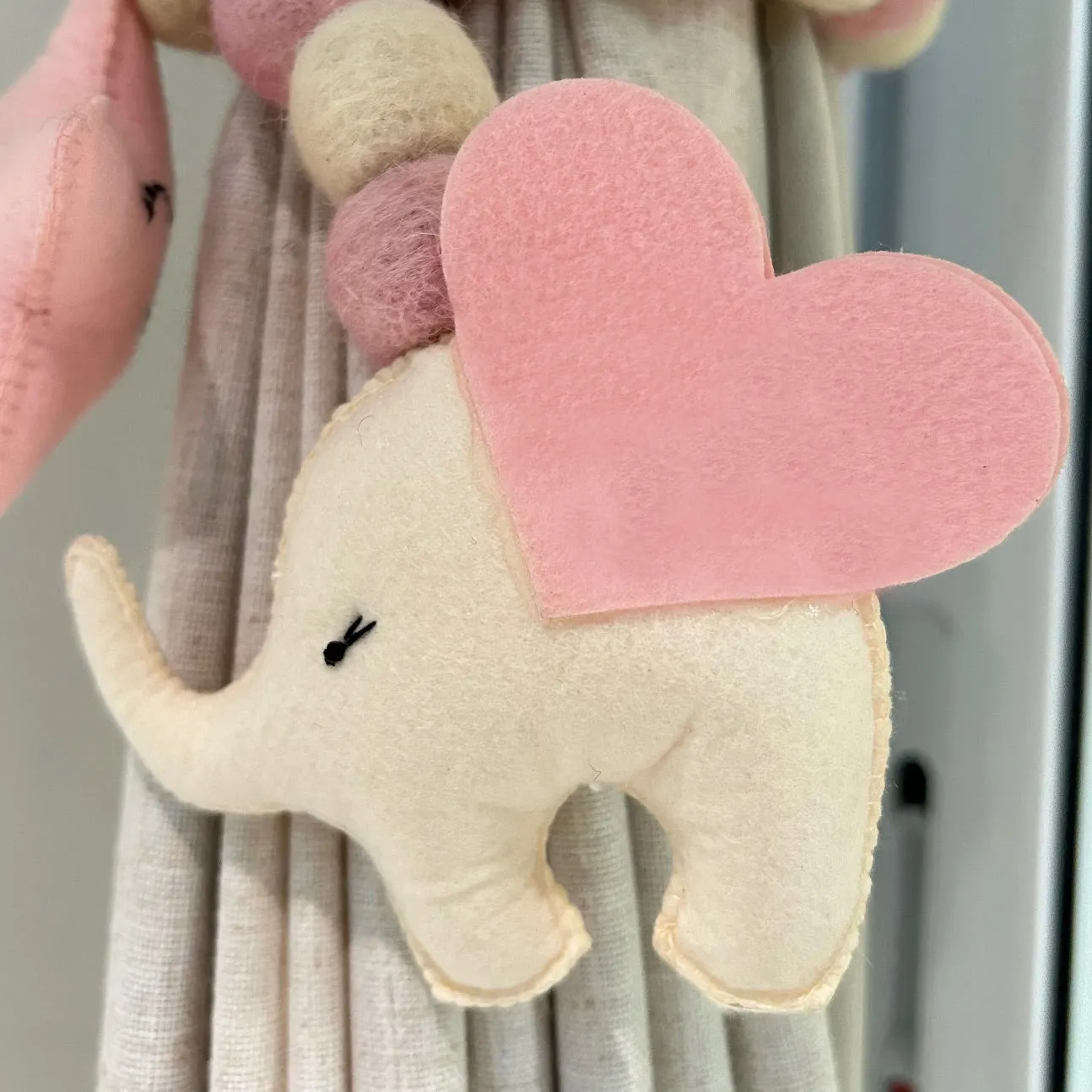 Curtain Tie - Baby Ellie (White)