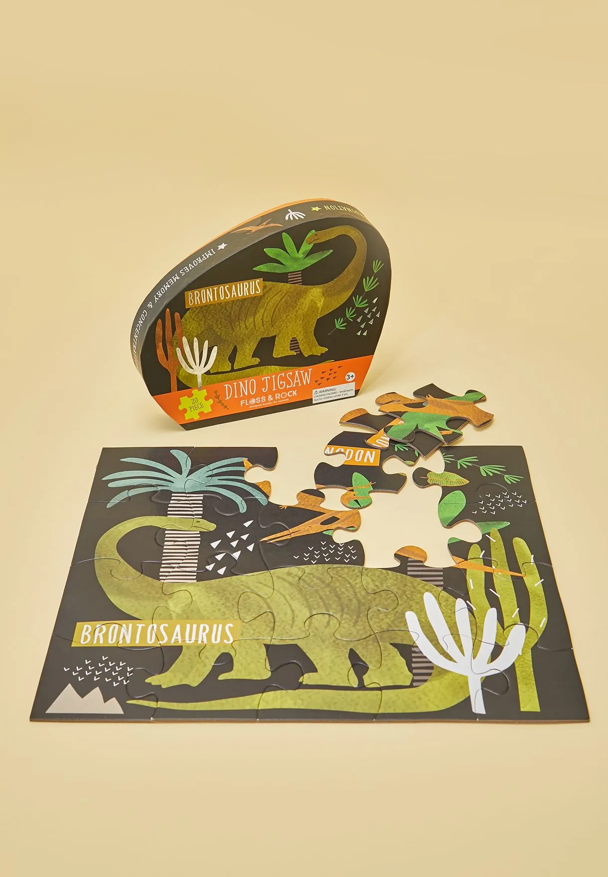 Dinosaur Jigsaw - 20 Pieces by Floss & Rock