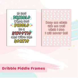 Dribble Piddle Frames For Wall (Set of 2)