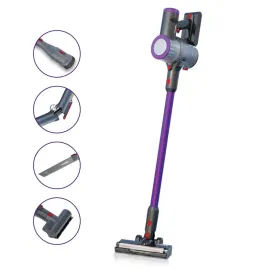Eureka Forbes Kordfree K22 Supersilent Cordless Vacuum Cleaner – 24000 Pa Suction, 50 Min Runtime, HEPA Filter, 4-Stage Cyclonic Filtration, 5 Attachments, Handheld Convertible (Black)
