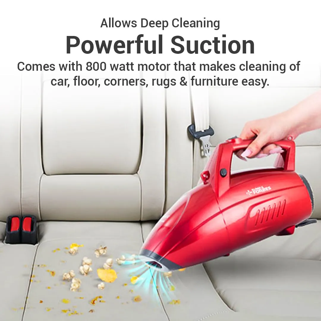 Eureka Forbes Super Clean Handheld Vacuum Cleaner (Red/Black),0.5 Litre