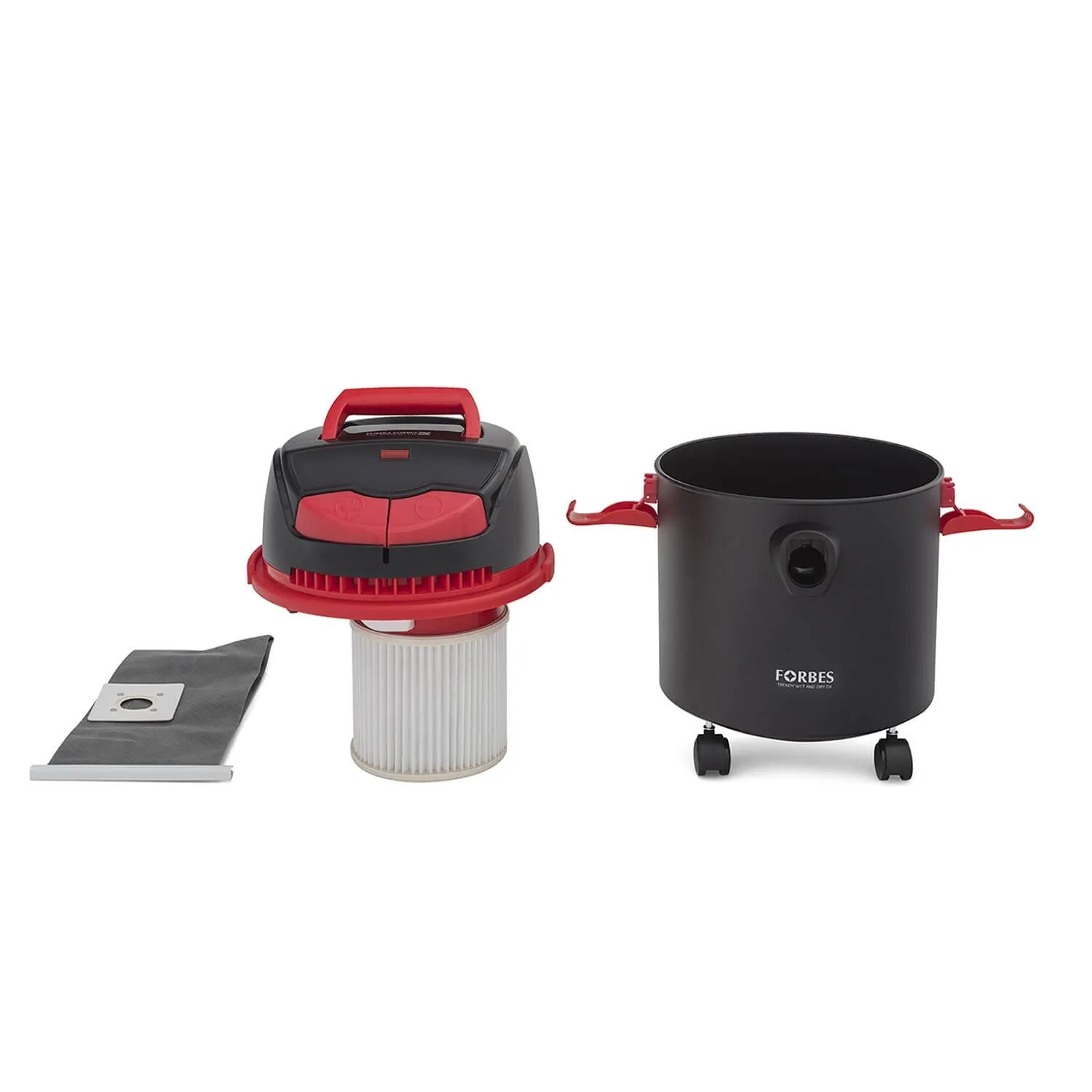 Eureka Forbes Trendy Wet & Dry DX 1150-Watt Vacuum Cleaner (Black & Red) – Powerful Suction & Blower, Dual Function for Wet & Dry Cleaning, 10L Dust   8L Water Capacity