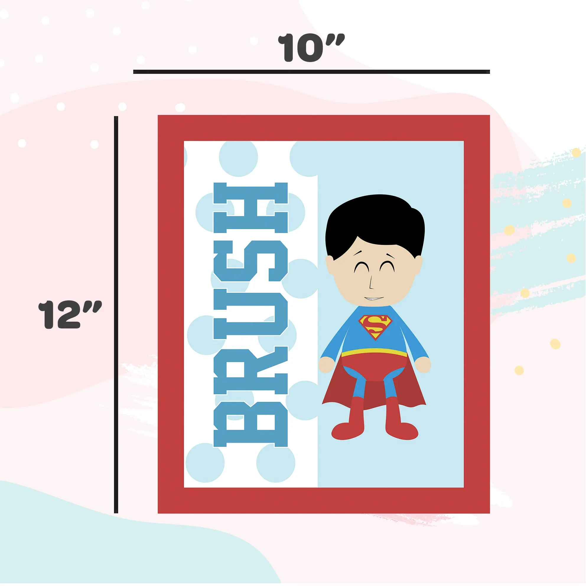 Even Super Heroes Have To Go To Washroom Bathroom Frames For Wall (Set of 3)