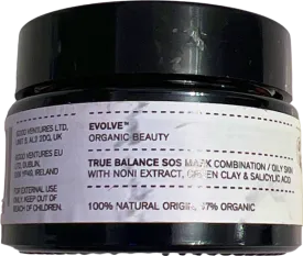 Evolve Organic Beauty True Balance SOS Mask Combination/Oily Skin 30ml