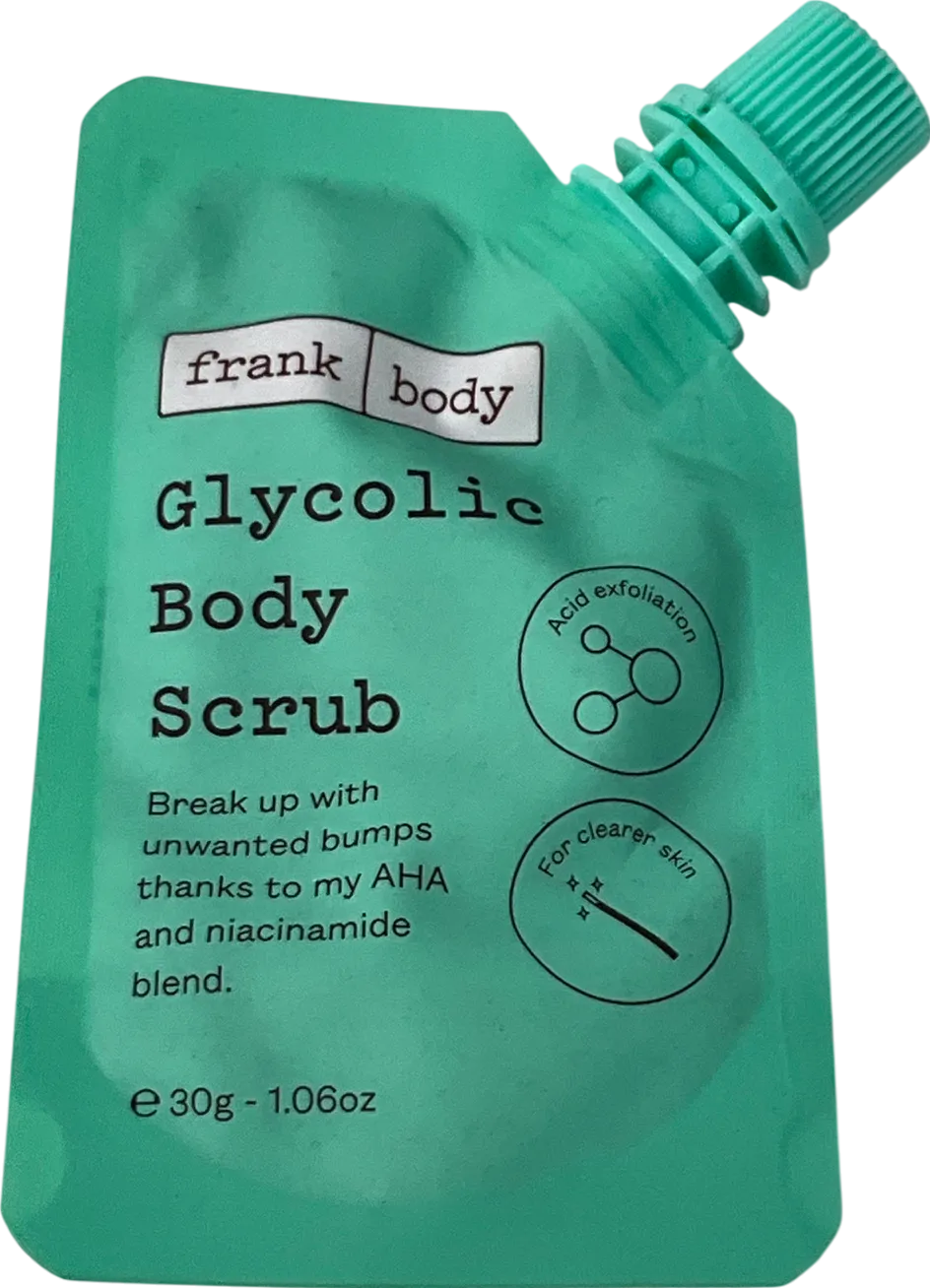 FRANK BODY Glycolic Body Scrub Green UK 30G