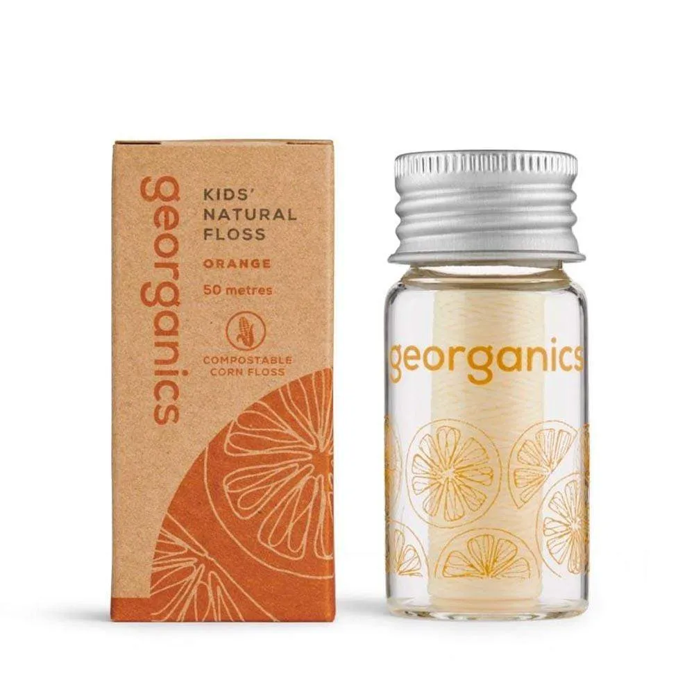 Georganics Vegan Corn Starch Dental Floss - Orange