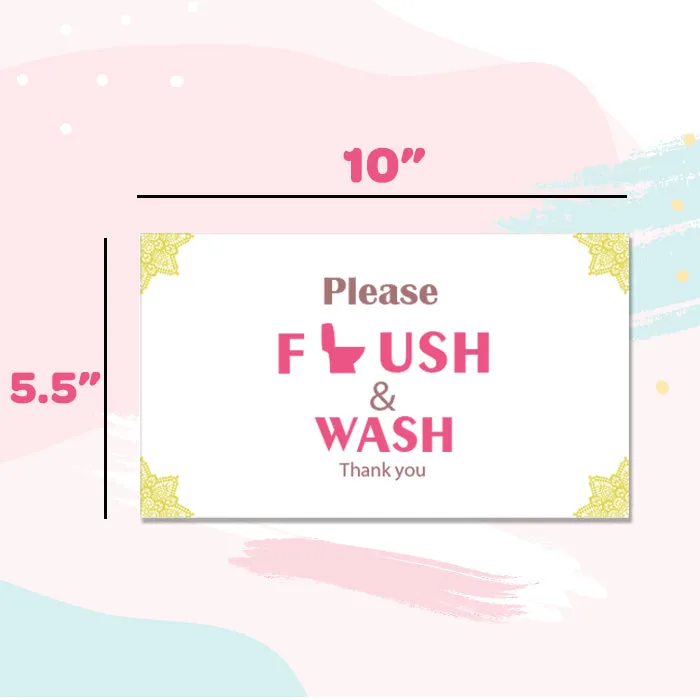 Girls Only Bathroom Frames For Wall (Set of 3)