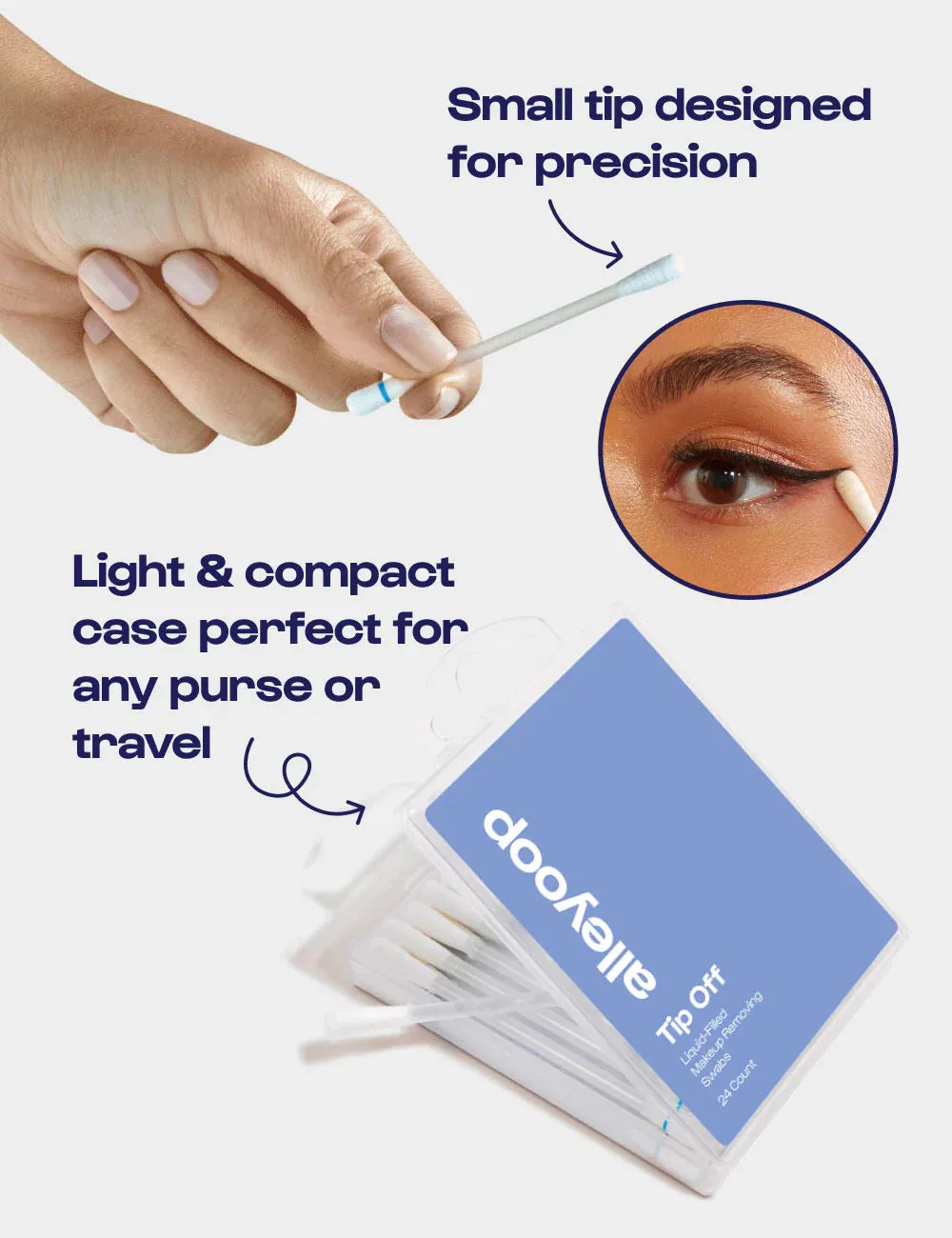 Tip Off - Liquid-Filled Makeup Removing Swabs