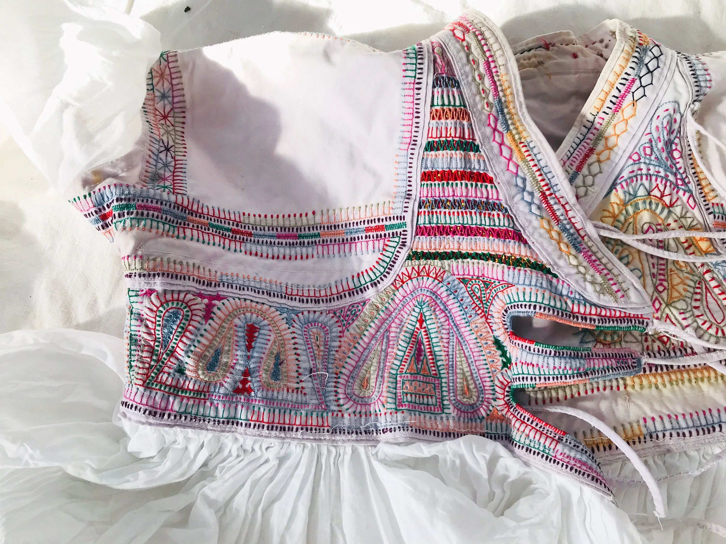 Vintage Rabari Blouse. Fine Hand Embroidery.